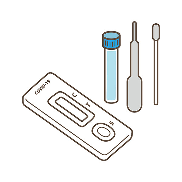 検査キットのイラスト